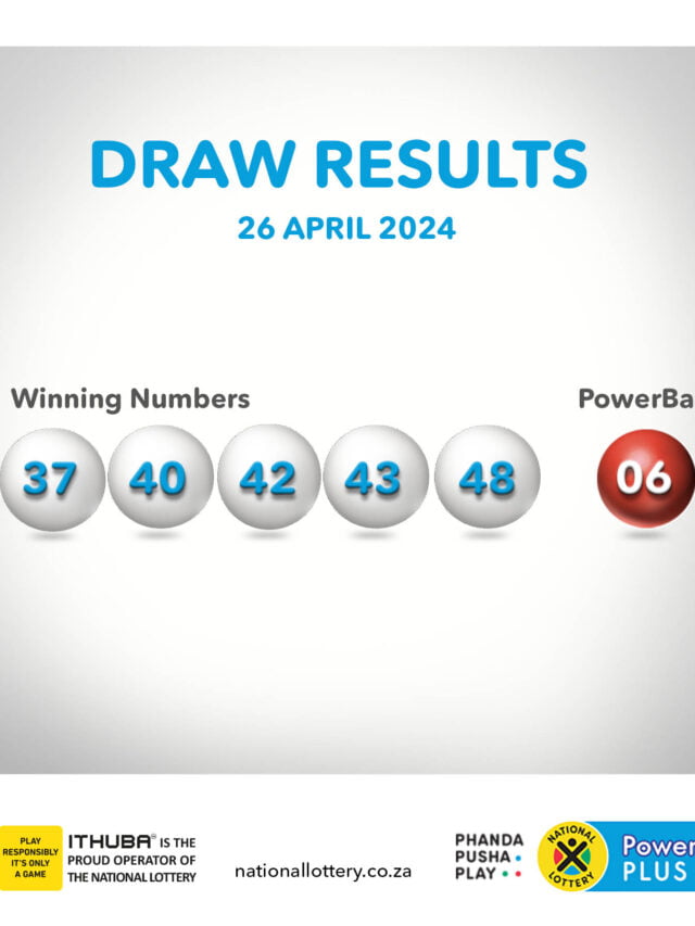 PowerBall and PowerBall PLUS Results : 26 April 2024