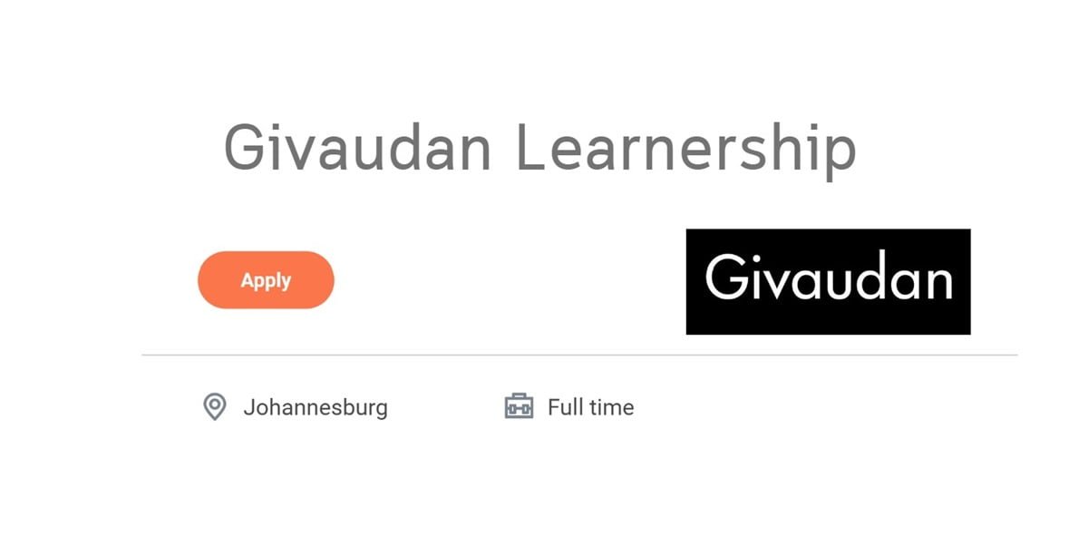 Givaudan Learnership Opportunities in Production Operations – Learner (Apply)